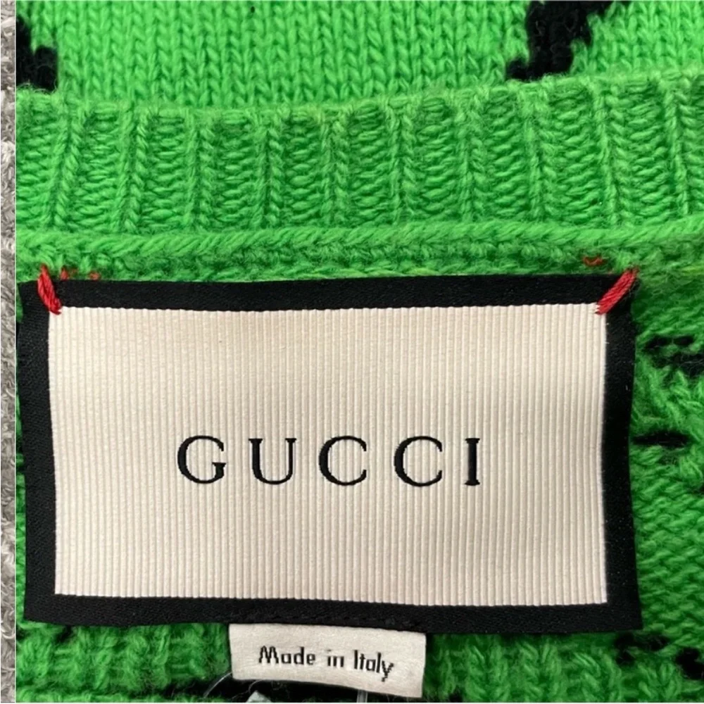 Gucci Tiger Stripe Intarsia Wool Sweater XS